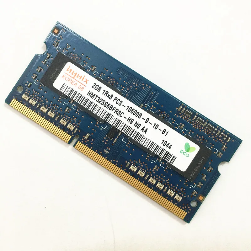 Оперативная память hynix ddr3 2 Гб 1RX8 PC3-10600S-9-10-B1/B2 DDR3 1333 МГц для ноутбука 1 5 в |