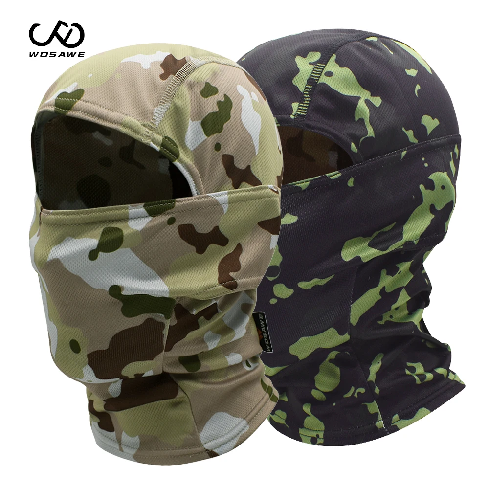 

WOLFBIKE Cycling Full Face Shield Mask Camouflage Mesh Breathabale Ski Bicycle Motorbike Balaclava Helmet Airsoft Caps Mask