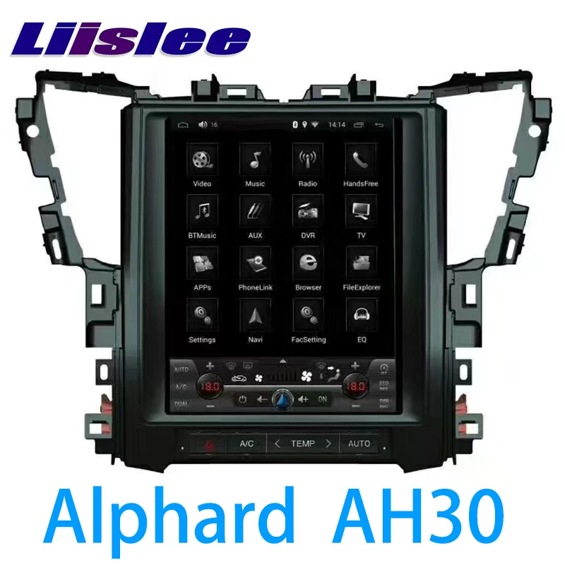 LiisLee Автомобильный мультимедийный GPS Hi Fi аудио Радио стерео для TOYOTA Alphard Vellfire AH30 2015