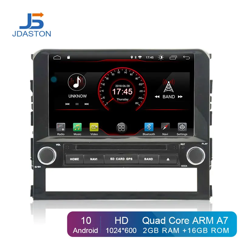 JDASTON Android 10 автомобильный DVD-плеер для TOYOTA LC200 LAND CRUISER 2016 2017 2018 2 Din радиоприемник