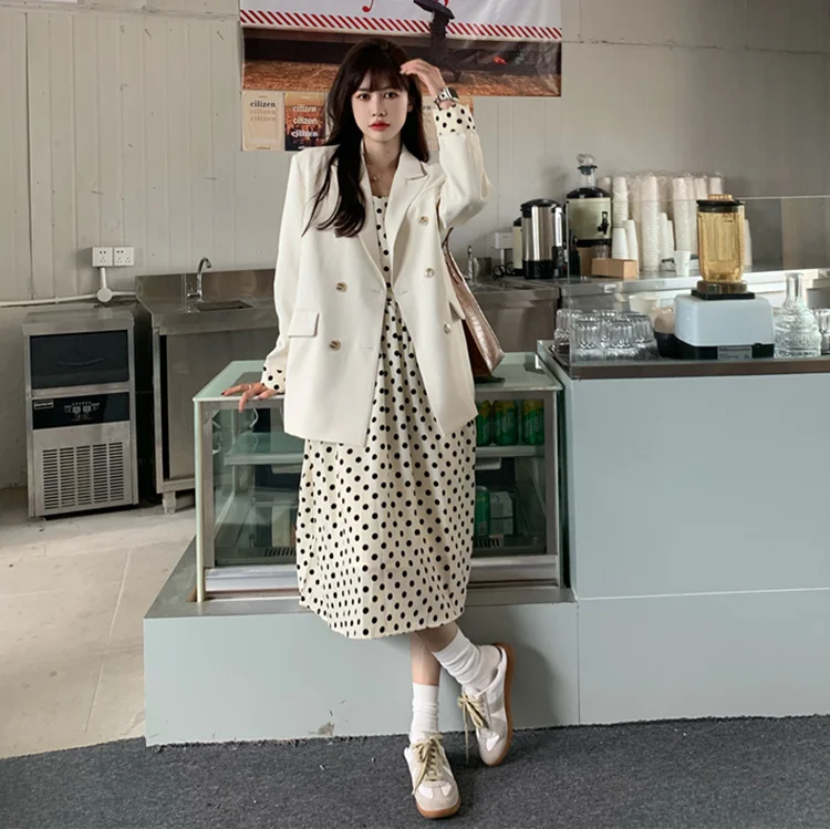 Осенние платья костюм в Корейском стиле новинка 2021 года повседневное свободное