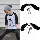 Dabbingмодные рубашки с длинными рукавами для маленьких мальчиков и девочек, 2021 Детские футболки для мальчиков, Повседневная Бейсбольная Футболка, Прямая поставка