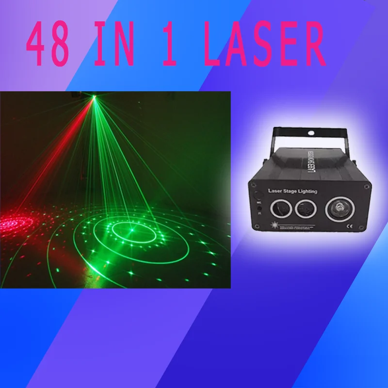 

Stage DJ Light RGB Laser Light LED Projection Light DJ Laser Strobe Dance Floor Pattern Dyeing KTV Lighting Nightclub Decoration