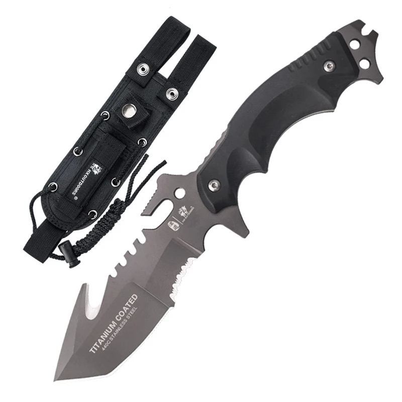 

HX OUTDOORS NEW Tactical Survival Camping Knife, High Quality Hunting Survival Tactical Knife Jungle Survival predator Knives