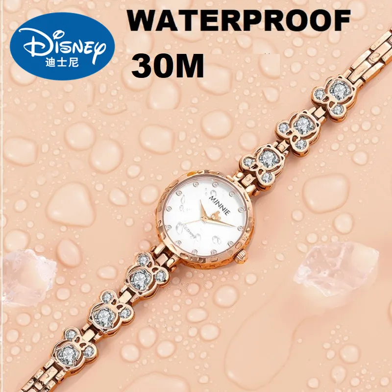 Шикарные Стразы Микки Мауса роскошный женский трендовый браслет золотые