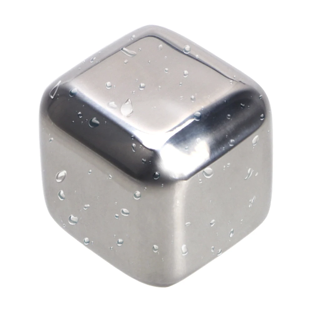 

Chilling Stones for Whiskey Wine Whiskey Cooler Rocks Beer Drink Quick Frozen Ice Stone Stainless Steel Ice Cubes 1pc