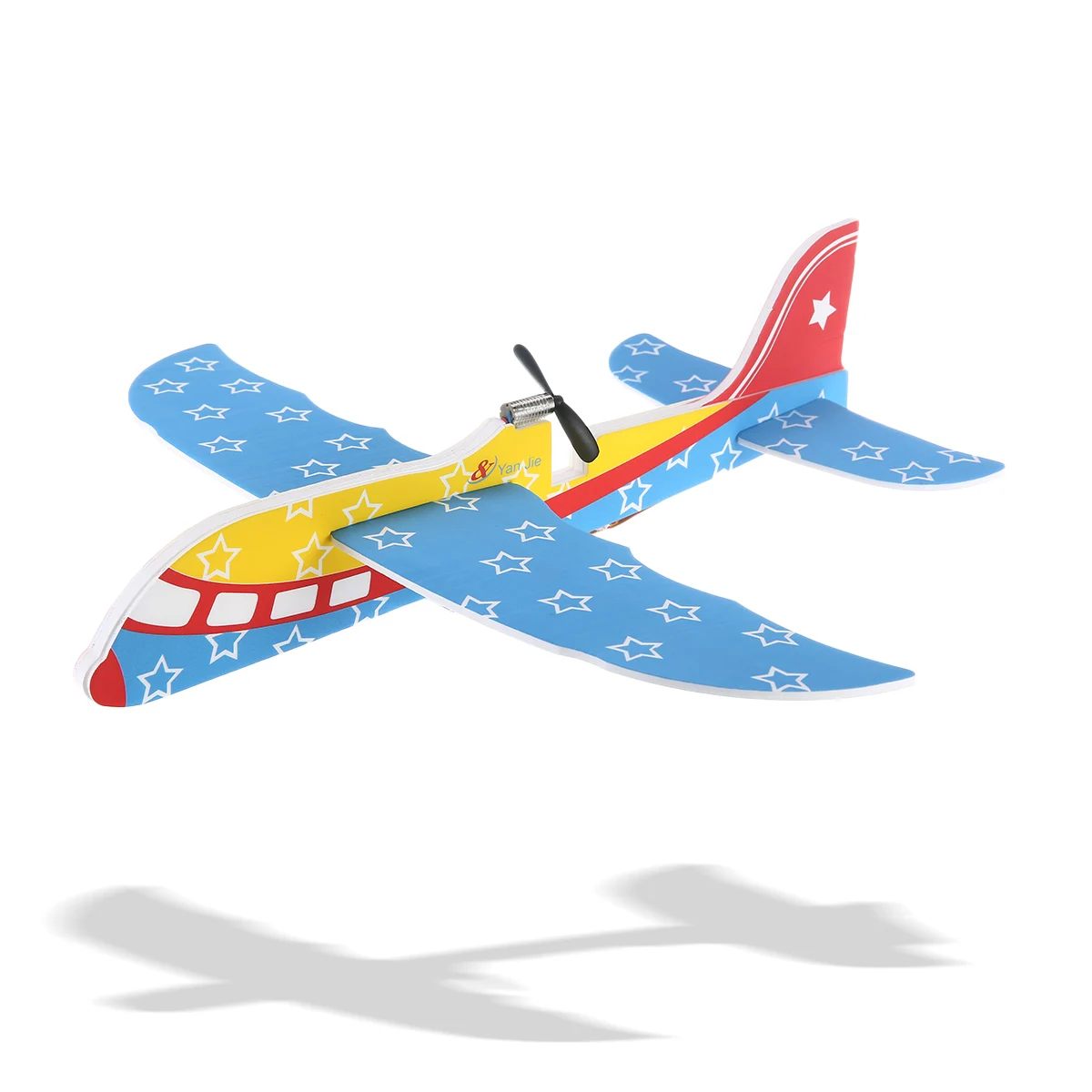 color DIY биплан AB Glider пены приведенный в действие самолетах Перезаряжаемые Электрический самолет модель научные Развивающие игрушки для детей Лидер продаж - Цвет: color