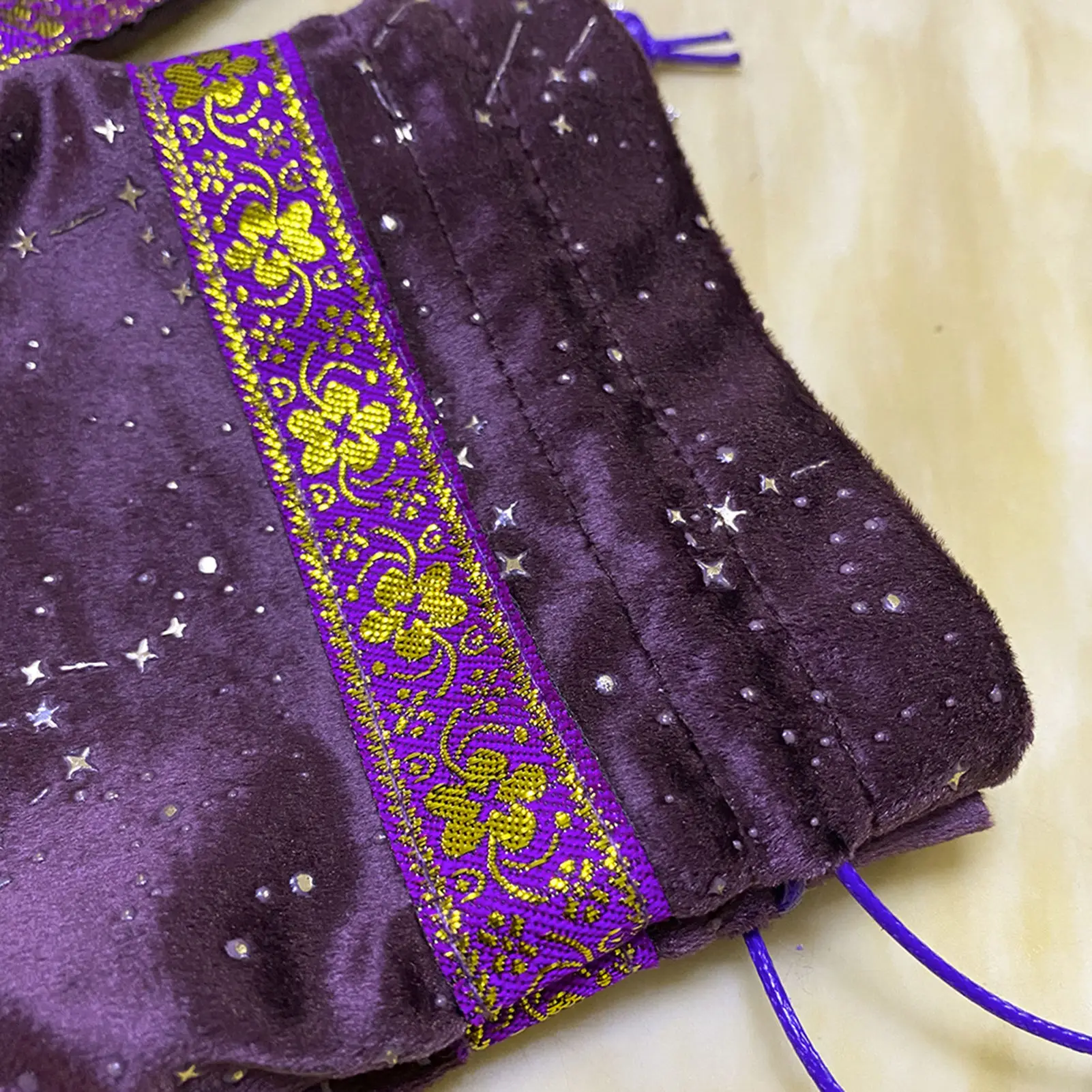 Бархатная сумка 13X18 для хранения карт мистических волшебных гадания рунистая на