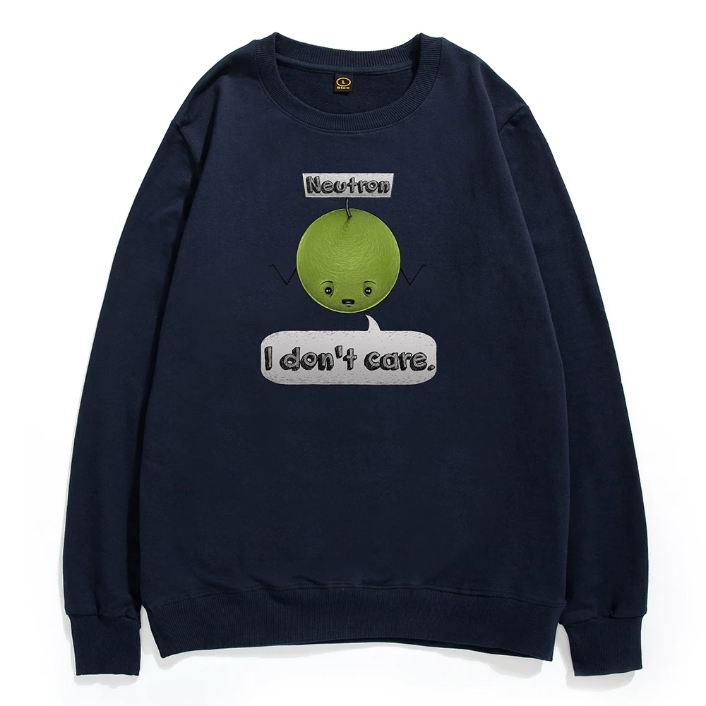 

Neutron I Don't Care Funny Mens Pullovers Hip Hop Casual Clothes Harajuku Cartoon Print Sweatshirts Cotton Vintage Men Hoodie