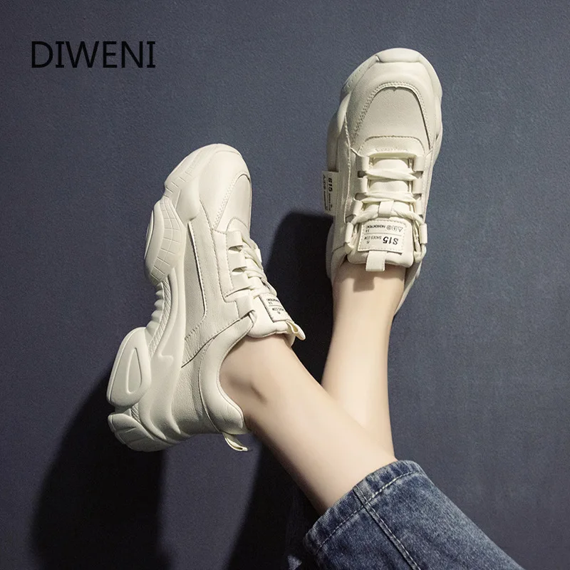 DIWEINI/2020 женские кроссовки модная Вулканизированная обувь дизайнерские на