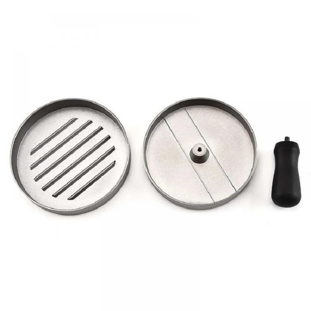 1Set Round Shape Hamburger Press Aluminum Alloy Kitchen Tools With Plastic Handle Meat/Beef/Grill/Burger Patty Maker Mold | Дом и сад