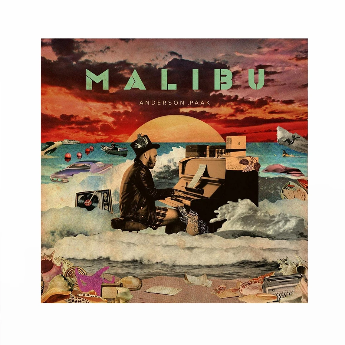 Обложка музыкального альбома Anderson Paak Malibu холст постер рэп-звезда поп-певец
