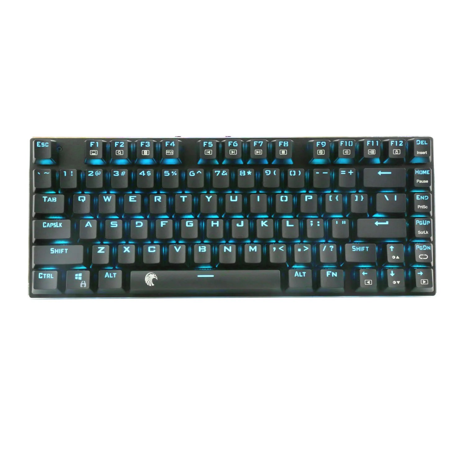 Z88 Орел TKL механическая клавиатура Outemu красный переключатели RGB светодиодный подсветкой Алюминий компактный дизайн 81 клавиш игровая клавиатура нам макет