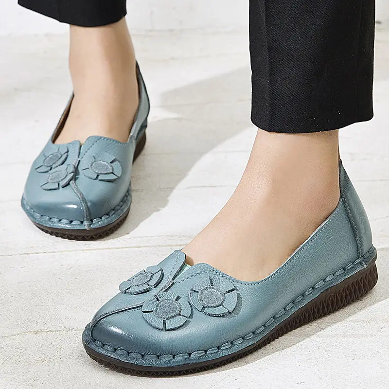 

Oxford Shoes For Women Moccasins Genuine Leather Flats Female Summer Leather Loafers 2021 New Arrivals Ladies Hand Made Flats