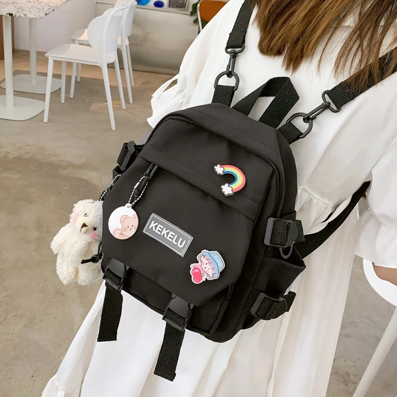 

Small women's backpack Fashionable multifunctional casual shoulder bag Cute girly backpack Schoolgirl mini schoolbag Mochila