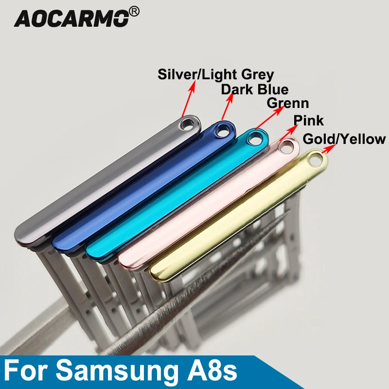 Aocarmo Sim карта Micro SD ручной держатель Nano SIM Слот для карт памяти Samsung Galaxy A8s SM G8870