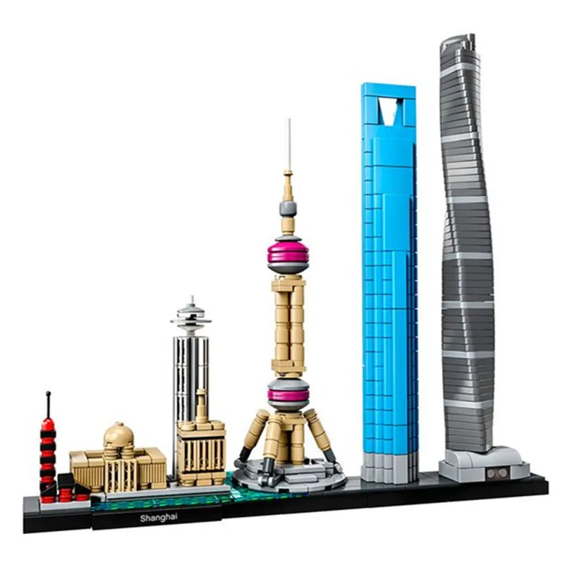 

Architecture Skyline Collection Shanghai City Oriental Pearl Building Blocks Kit Brick Classic Model Kids Toys For Children Gift