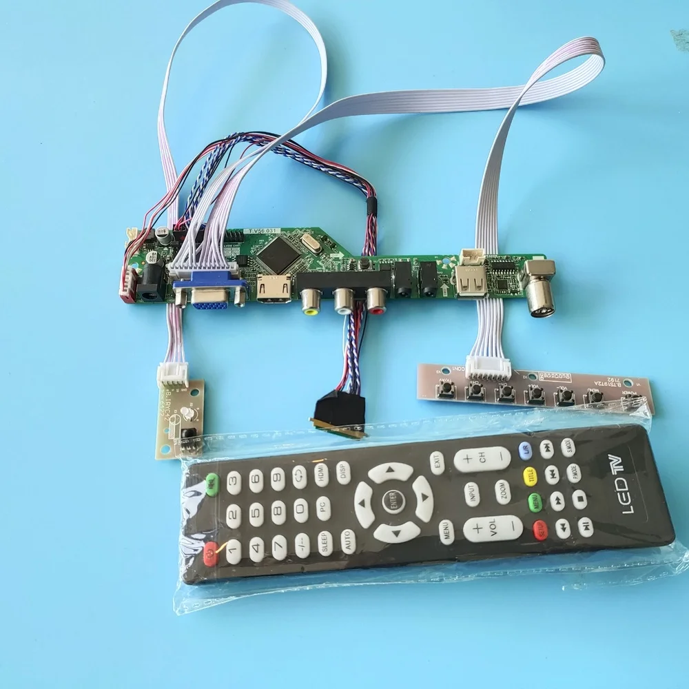Комплект для NT140WHM-N14/N47 Панель низковольтного дифференциального сигнала Аудио Видео кабель 40pin USB 1366x768 ТВ контроллер доард дистанционного Экран аудио Дисплей светодиодный монитор с видеографической матрицей