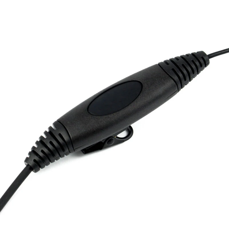 

Black 2-Pins Ear Bar Earpiece Mic PTT Headset Replacement For TYT WOUXUN Radio