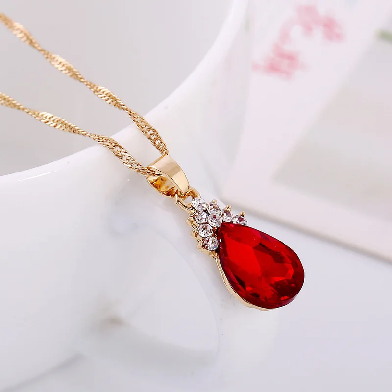 Ювелирные наборы Ruby 3 шт./компл. свадебные бусы хрустальные украшения свадебное