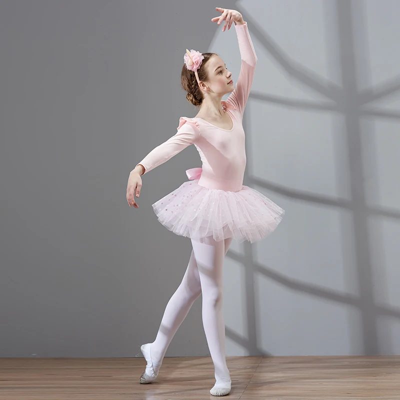 Балетное платье пачка для девочек детская танцевальная юбка высокого качества