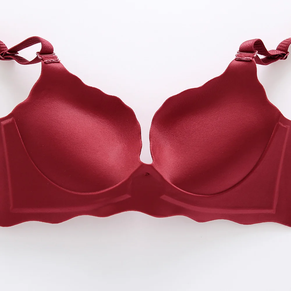 

Christmas Red Color Party Suits Women Sexy Lingerie Set WireFree Comfortable Bra Seamless Panties Ladies New Year Underwear Set