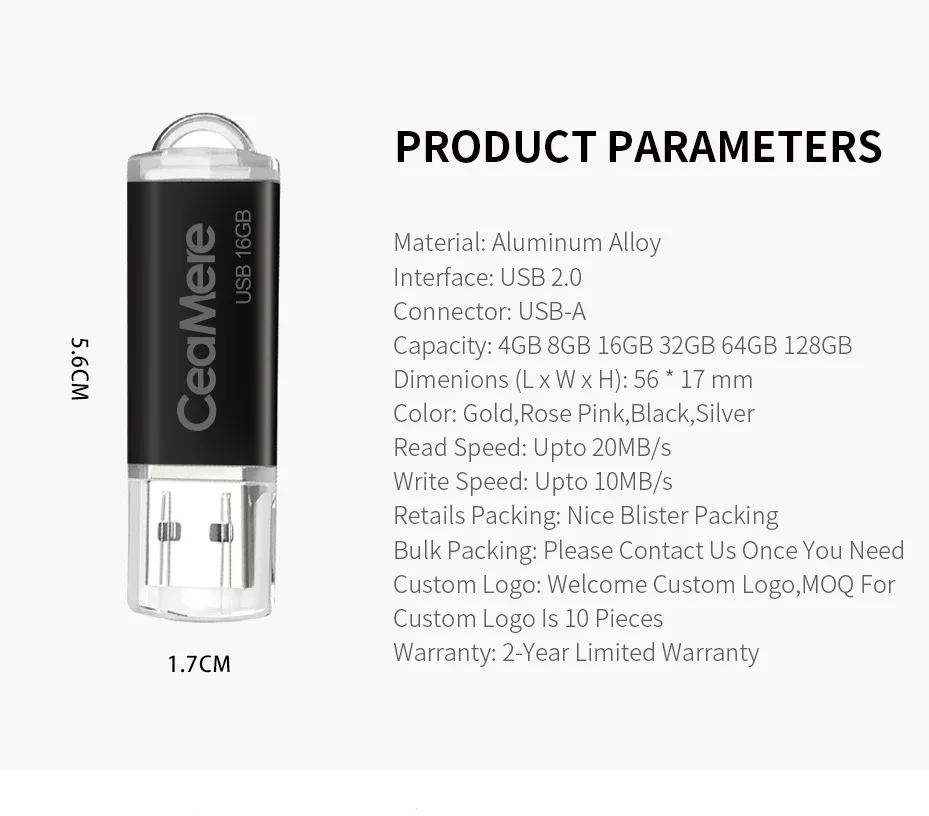 Ceamere 5 шт. оптовая продажа USB-накопитель для смартфона 32 ГБ/16 Гб флэш-накопитель USB