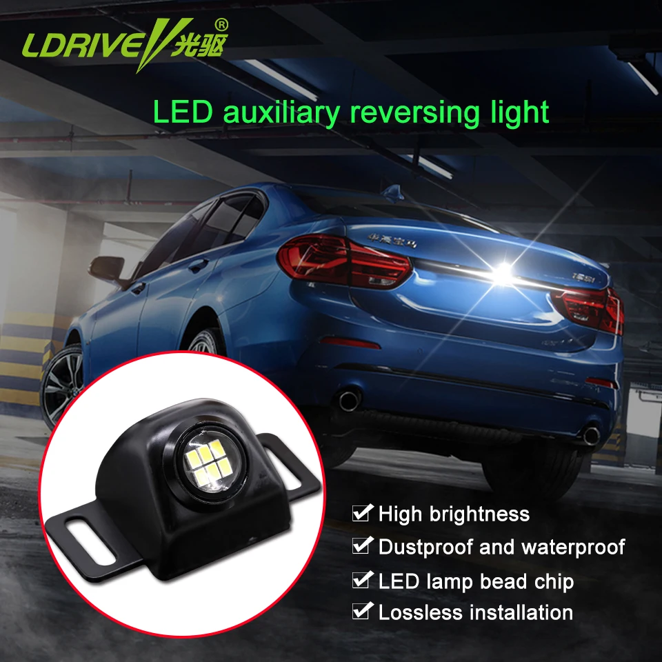 5W רכב LED Rogue Revers אור עדשת Ultra בהיר גבוהה כוח עזר חשמלי עין חיצוני הנורה רכב זנב אור עבור כל רכב 1PCS