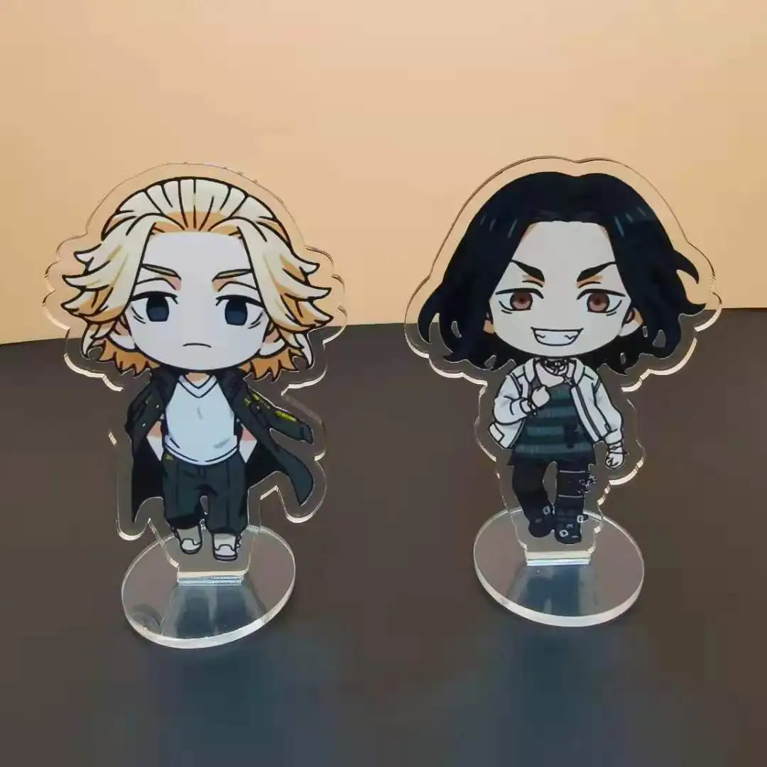 

Anime Tokyo Revengers Cute Figure Cosplay Acrylic Stands Manjiro Ken Takemichi Hinata Atsushi Model Plate Fans Gift Props