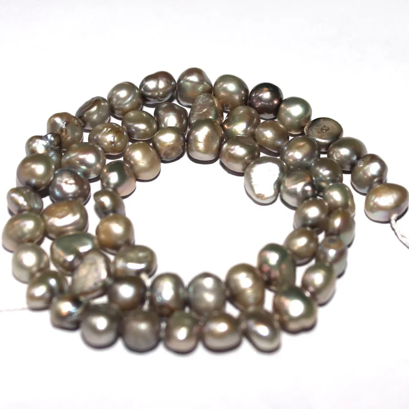 Бесплатная доставка 6 7 мм выберите размер! Барокко картофель форма Бусы из