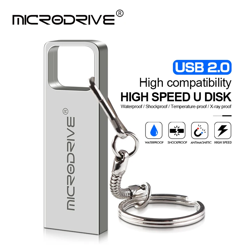 

100% real capacity USB Flash Drive 16GB 32GB 64GB Super tiny Pen drive 128GB 256GB metal Pendrive Waterproof USB Memory Stick