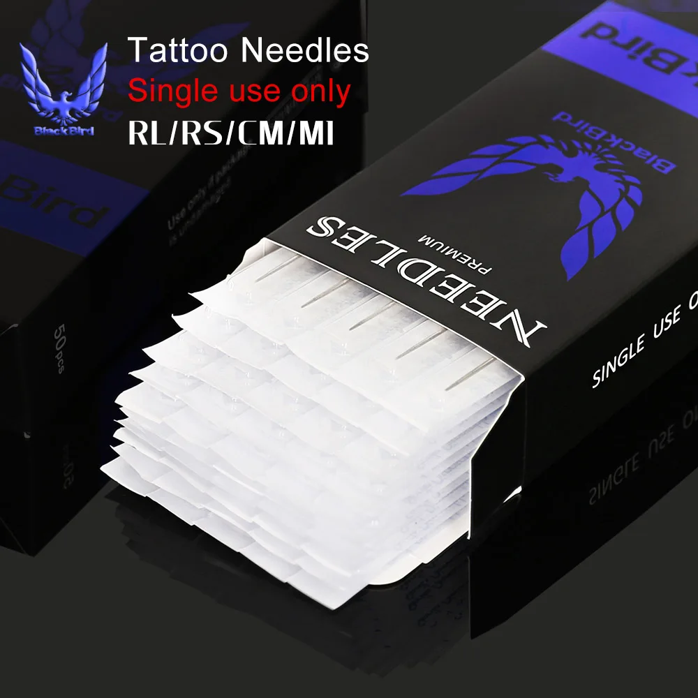 50 шт Профессиональные одноразовые иглы для татуировки 0,35 мм#12 03RL 5RL 7RL 9RL 11RL 13RL 14RL размер Ассорти стерильные иглы для татуировки