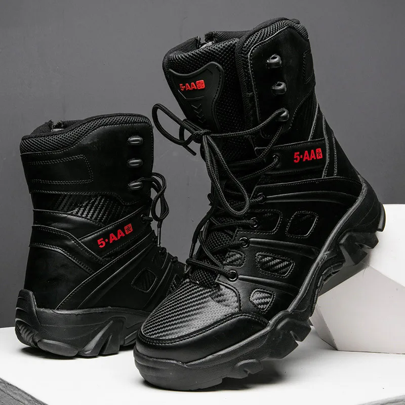 Большой размер водонепроницаемая походная обувь для мужчин искусственная кожа