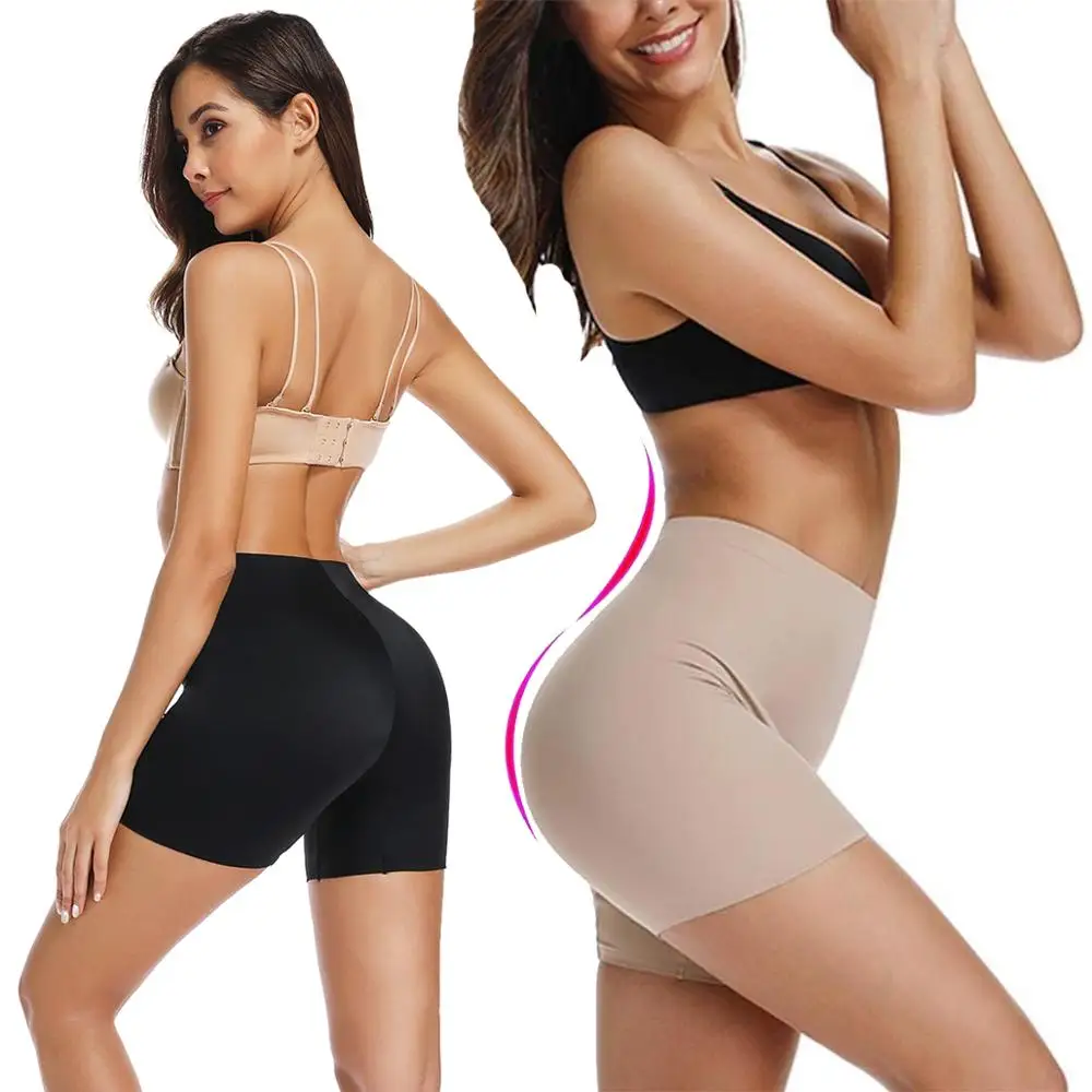 Бесшовное нижнее белье боксеры для женщин безопасные короткие штаны женские