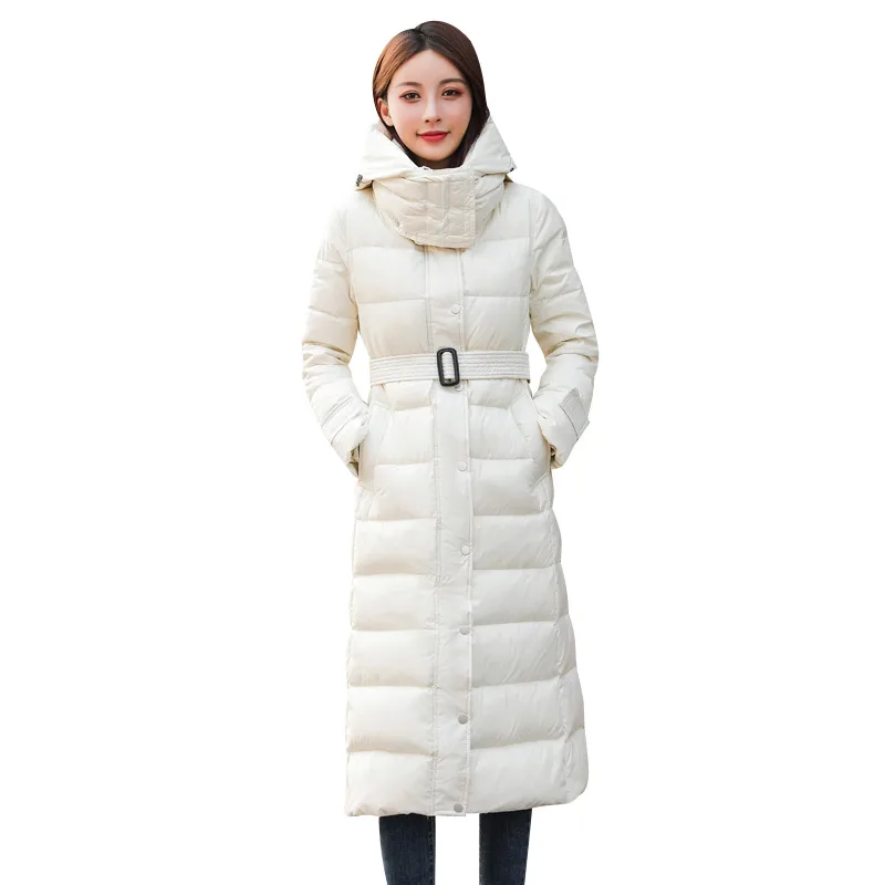 Winter Jacket Women Down Coat Female Thick Brand White Duck Womens Long Coats Warm Hooded Clothes Hiver W2389 | Женская одежда