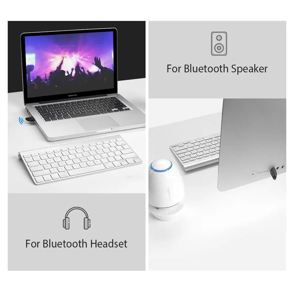 Vention USB Bluetooth адаптер V4.0 Двойной режим беспроводной Bluetooth ключ CRS аудио приемник адаптер для Win7/8/XP планшетный компьютер