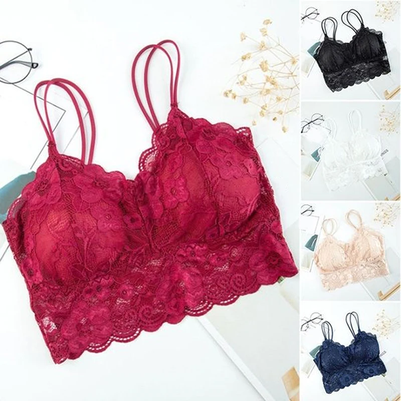

Beautiful Back Lace Bra Wireless Sexy Women's Soft Brassiere Underwear Summer Cozy Lingerie 2020 New