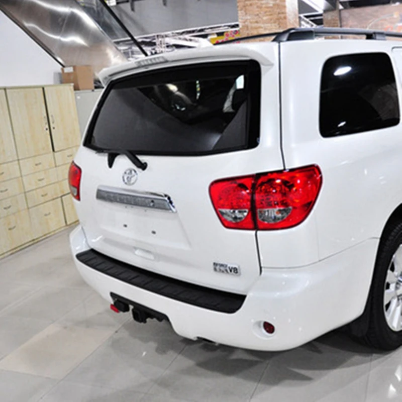 Спойлер 2008-2015 из АБС-пластика для Toyota Sequoia Неокрашенный задний спойлер на крыло