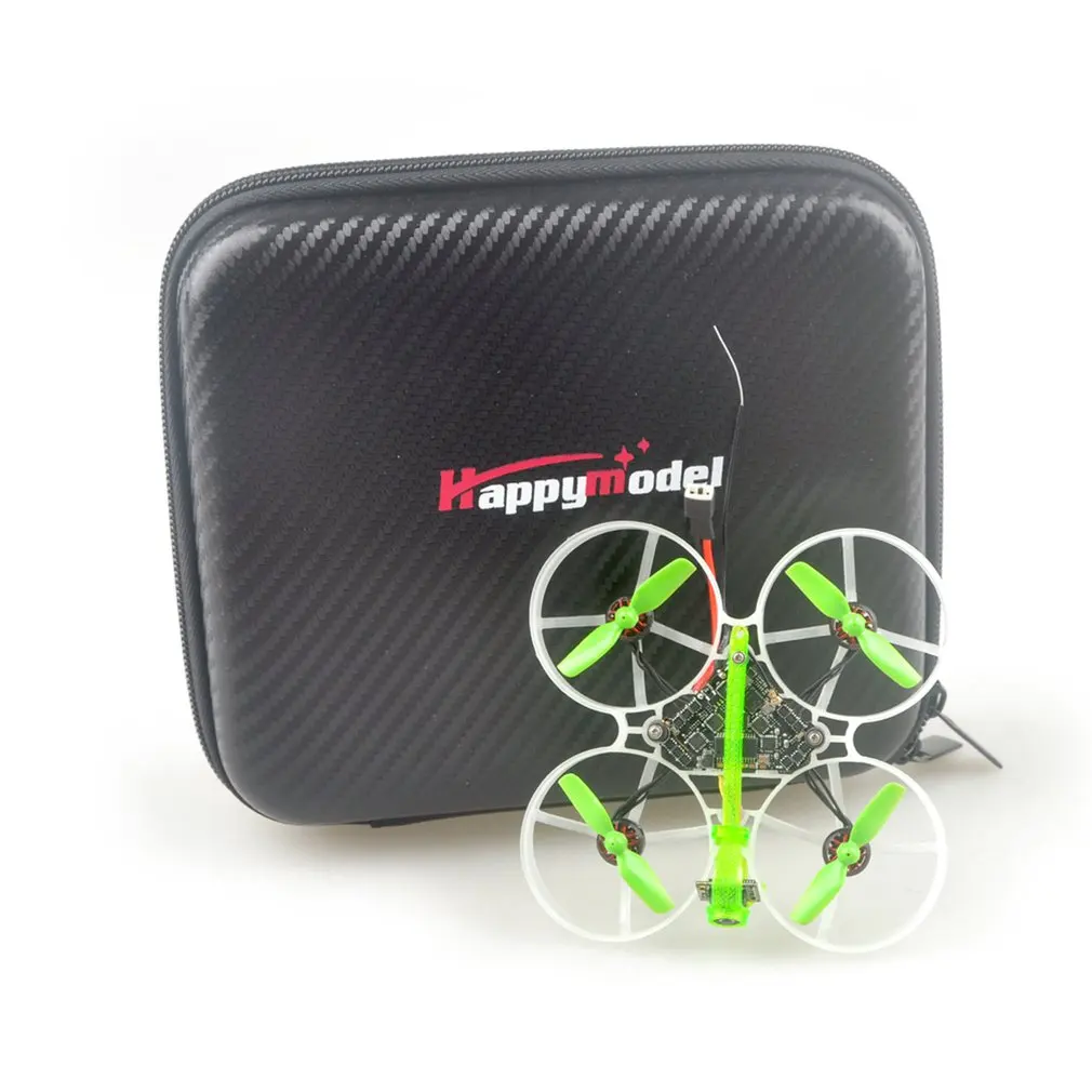 Happymodel-Dron de carreras con visi&oacute;n en primera persona, Moblite7 75mm 1S Whoop Dron, BNF con controlador de vuelo diamante F4 5A BB2 ESC EX 0802 19000KV-0