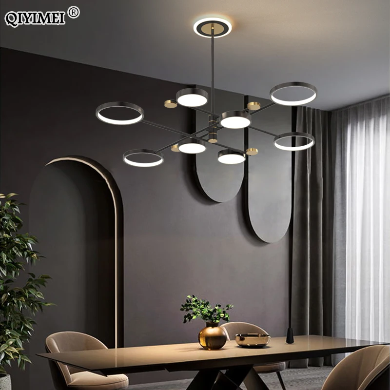 

New Nordic Modern Minimalist Chandelier For Living Room Bedroom Kitchen Home Led Indoor Lighting Chandelier Lustre Luminaire