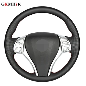artificial leather car steering wheel cover for nissan teana altima 2013 2016 x trail qashqai rogue 2014 2016 sentra tiida free global shipping