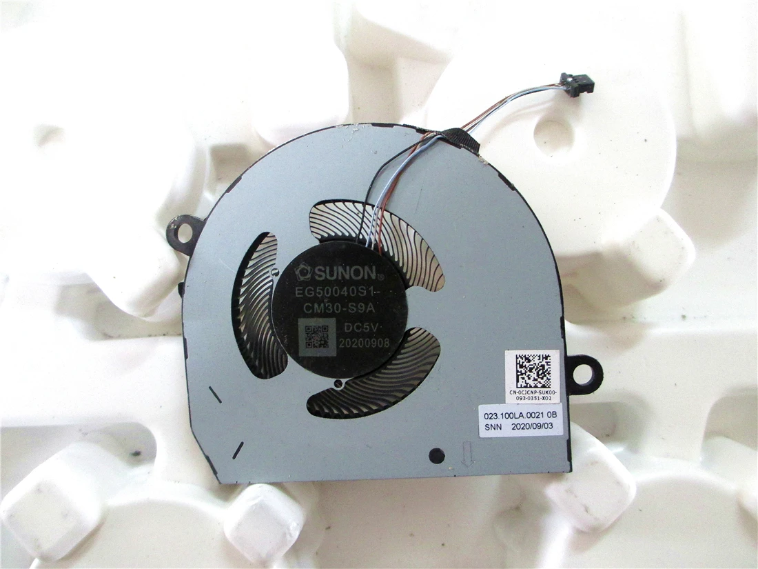 

Laptop CPU Cooling Fan for Dell Latitude 13 5320 EG50040S1-CM30-S9A DC5V 0.38A 4Pin 023.100LA.0021 0CJCNP CJCNP