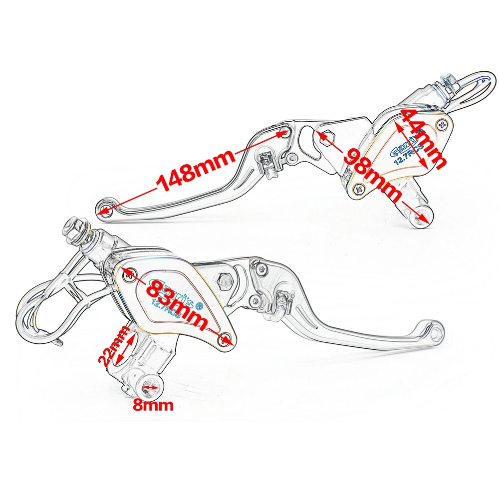 

Motorcycle Aluminum alloy Hydraulic Master Cylinder Lever Universal 22mm Hydraulic Clutch Lever Front Brake Clutch For Triumph