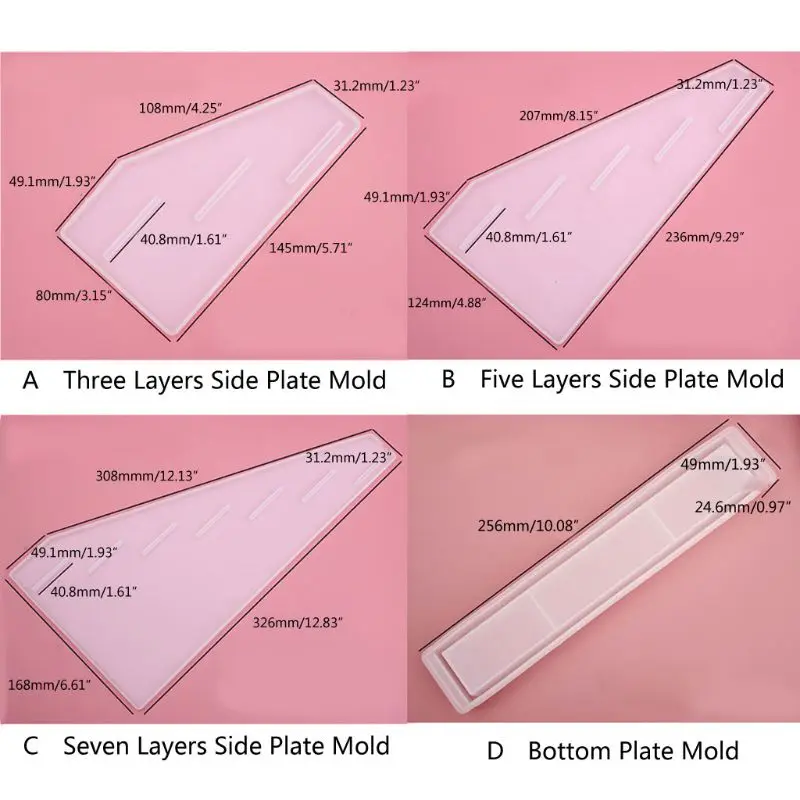 

Jewelry Resin Pigment Bottle Storage Silicone Resin Mold Display Rack Tray Molds