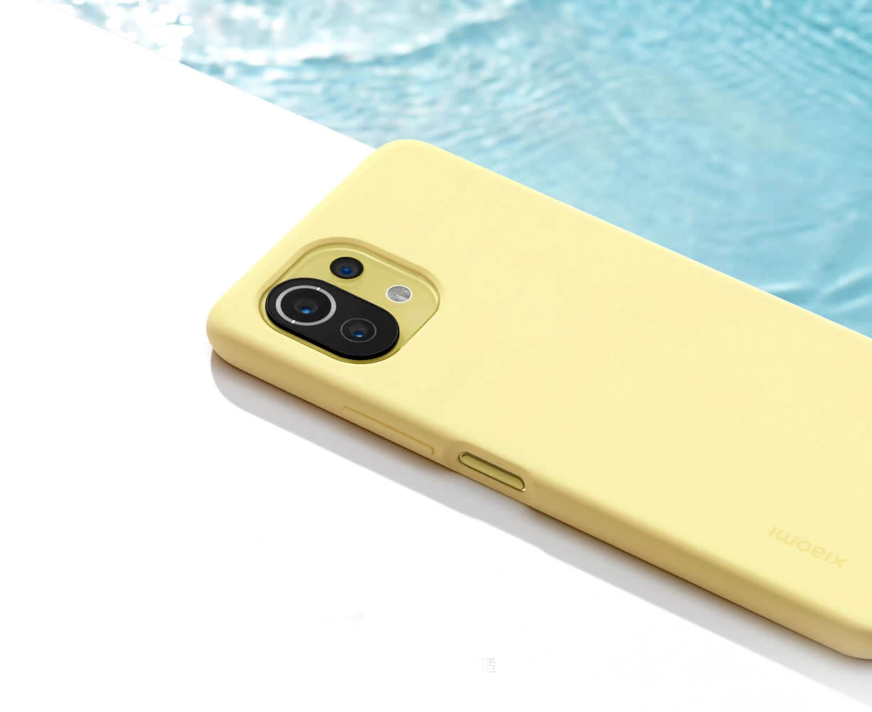 original xiaomi mi 11 lite silicone case skin friendly soft tpu back cover for xiaomi mi 11 lite official xiaomi 11lite hot sale free global shipping