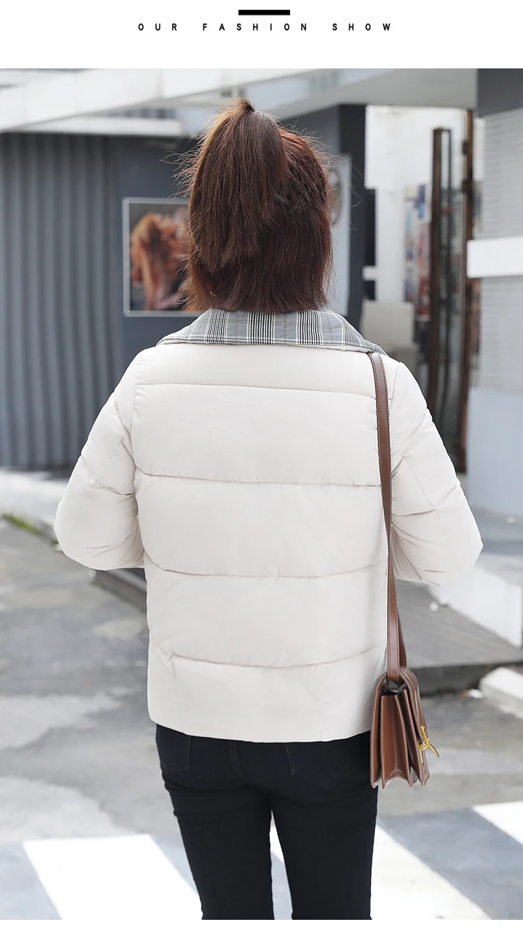 Tcyeek Winter Jacket Women Parkas Mujer Women's Down Cotton Jackets Feminine Hiver Warm Coat Fit Office Ladies Clothes 1986