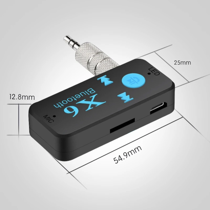 Передатчик Bluetooth X6 5 0 мм адаптер Aux Usb автомобильный для воспроизведения музыки MP3