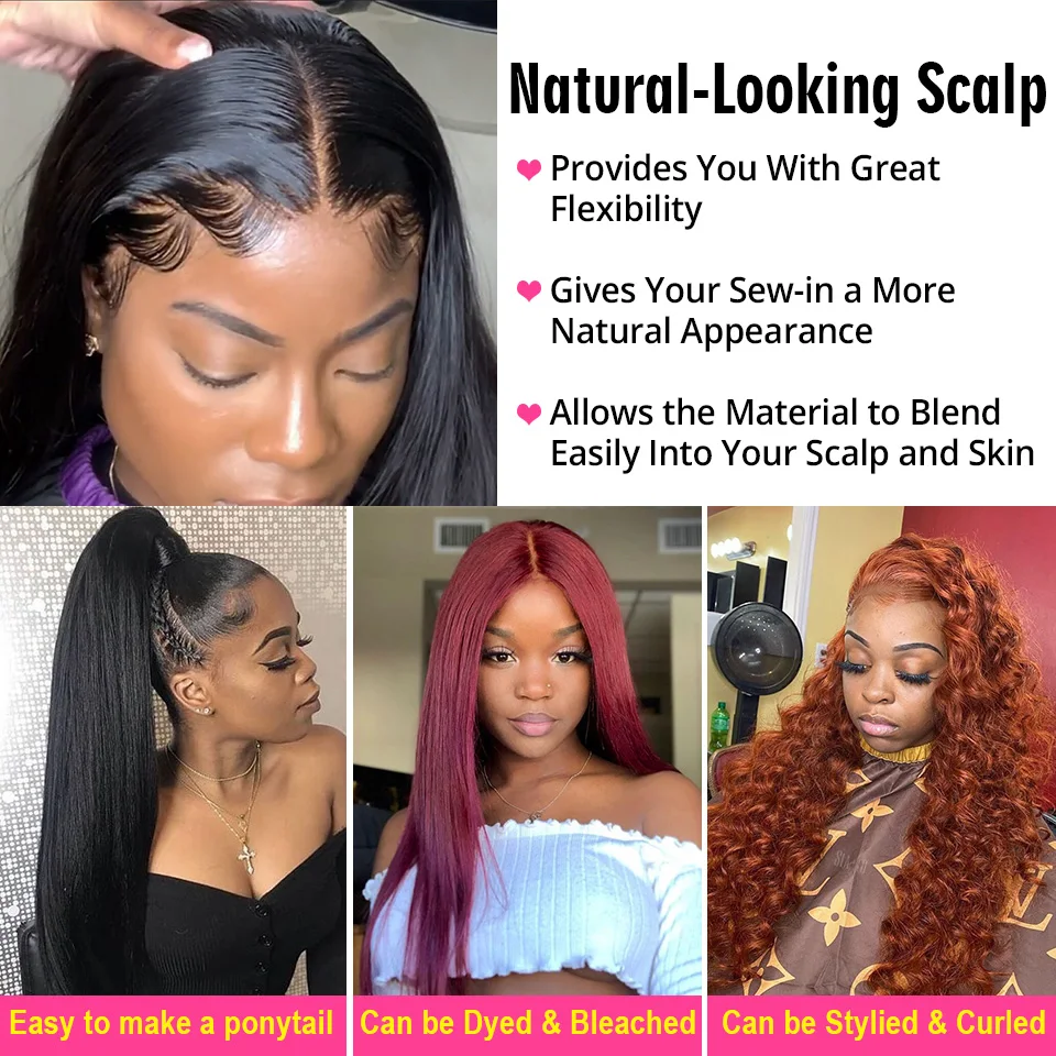 

Transparent Lace Front Human Hair Wigs For Women Preplucked 13x4 13x6 Brazilian Straight Lace Frontal Wig Remy Alrence Hair Wigs