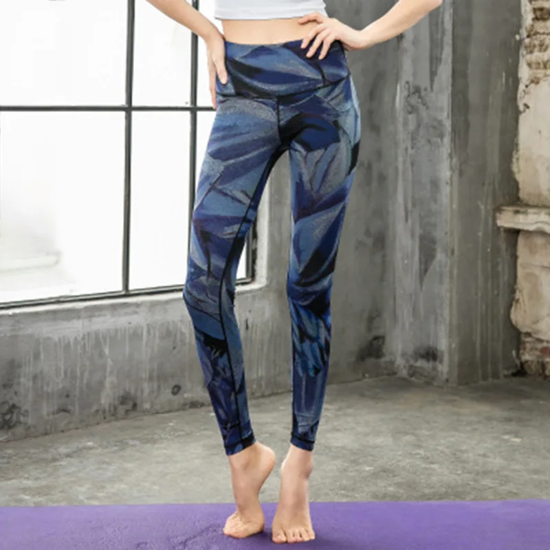 

Printed Yoga Pants Fitness Large Size Fitness Seamless Hip Pants Sports Running Outdoor Women WHShopping