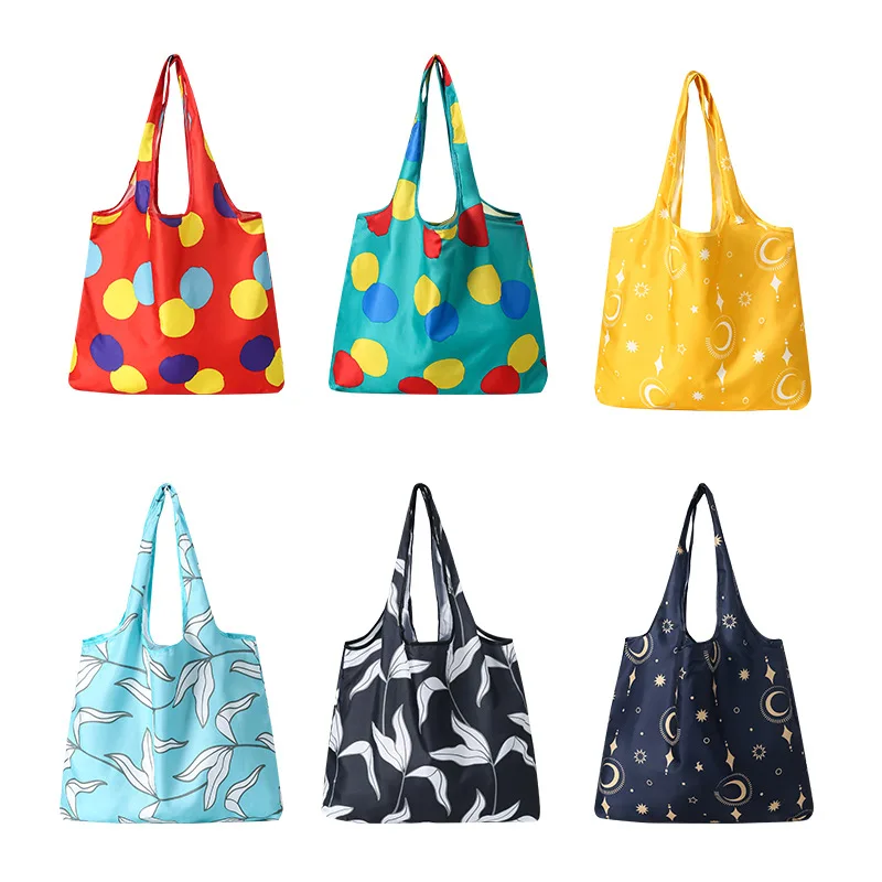 

Convenient Fold Shopper Bag Supermarket Shopper High Capacity Multifunction Travel Bags Women's Handbags Casual Shoulder Bags